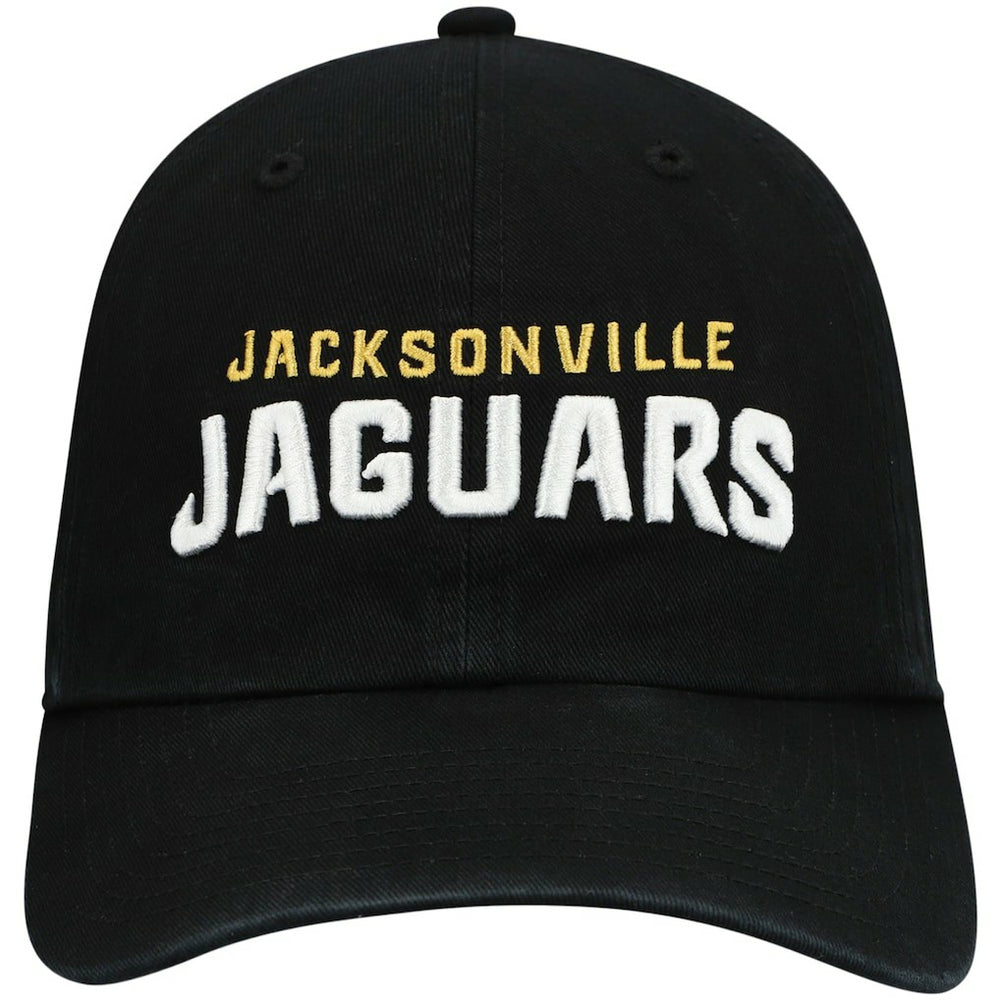 Jacksonville Jaguars '47 Clean Up Script Adjustable Hat Black - 47 brand