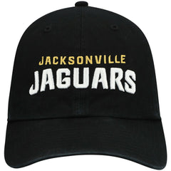 Jacksonville Jaguars '47 Clean Up Script Adjustable Hat Black - 47 brand