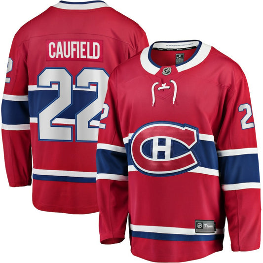 Cole Caufield Montreal Canadiens Fanatics Home Breakaway Replica Jersey - Red | NHL Jerseys