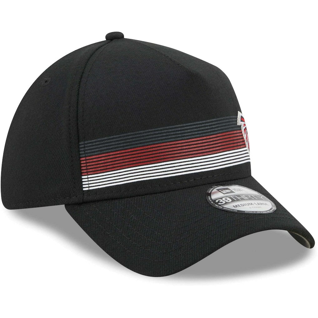Atlanta Falcons New Era Flawless Stripe 39THIRTY Flex Hat Black - NFL