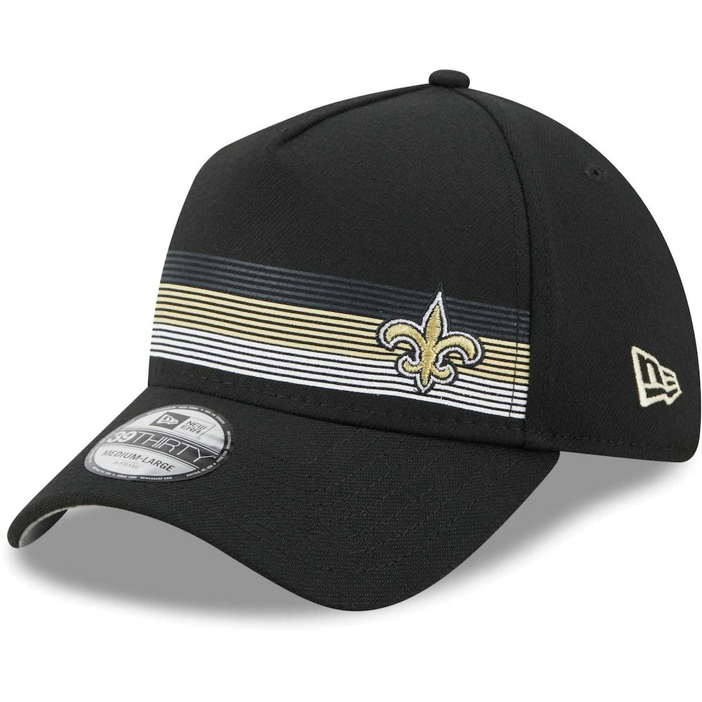New Orleans Saints New Era Flawless Stripe 39THIRTY Flex Hat Black - NFL