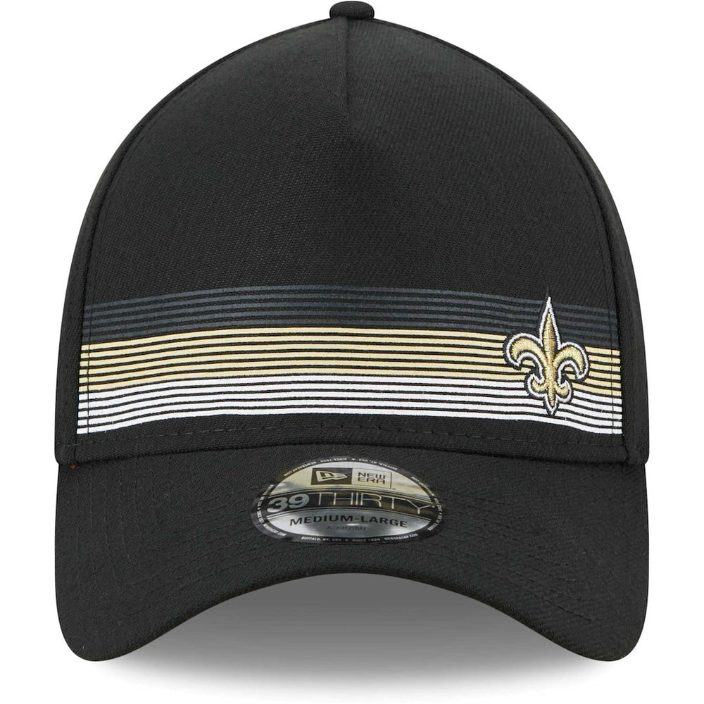 New Orleans Saints New Era Flawless Stripe 39THIRTY Flex Hat Black - NFL