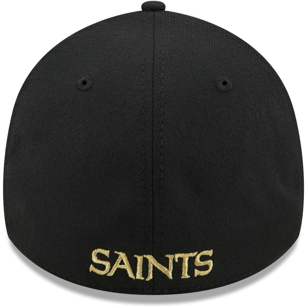 New Orleans Saints New Era Flawless Stripe 39THIRTY Flex Hat Black - NFL