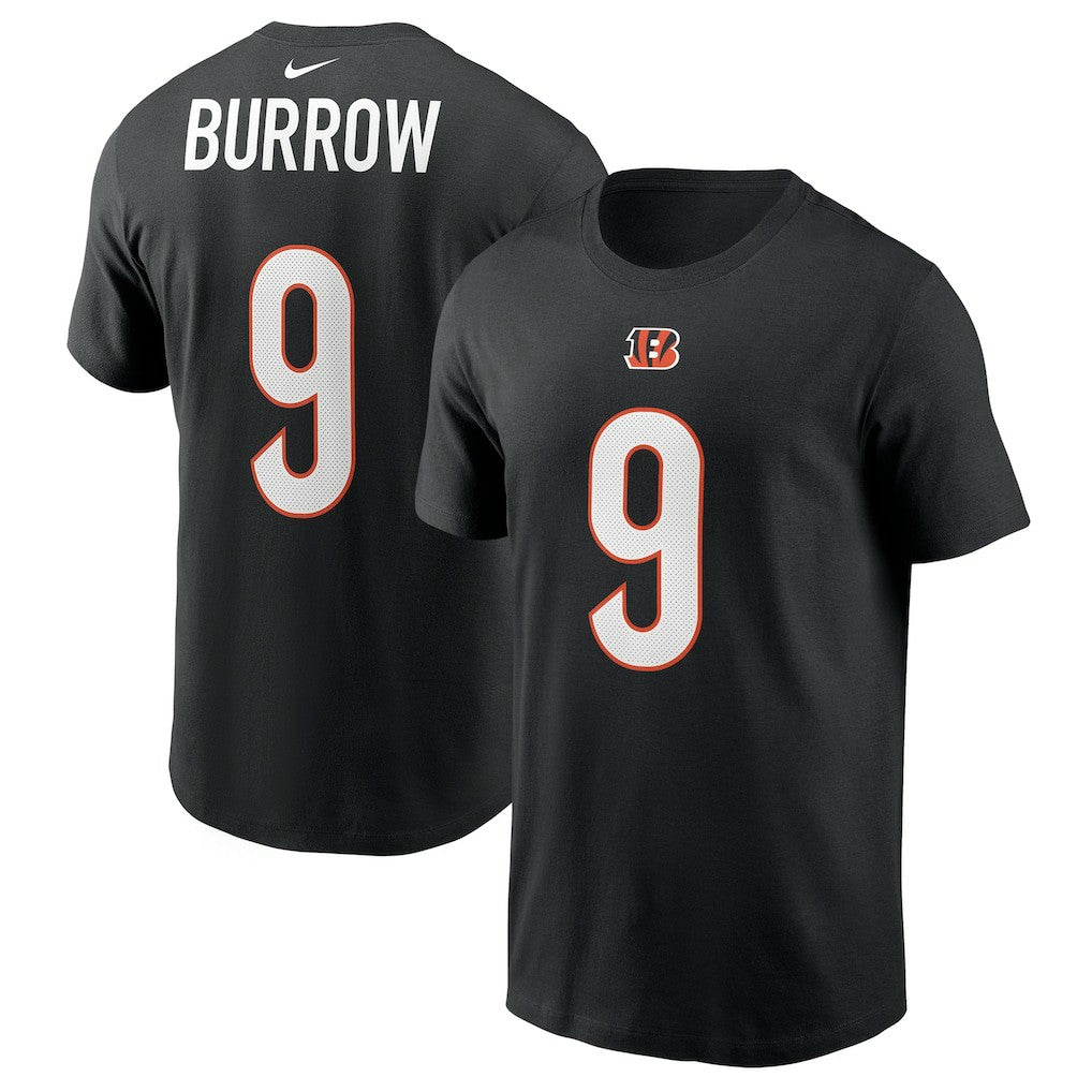 Joe Burrow Cincinnati Bengals Player Name & Number T-Shirt Black - Nike