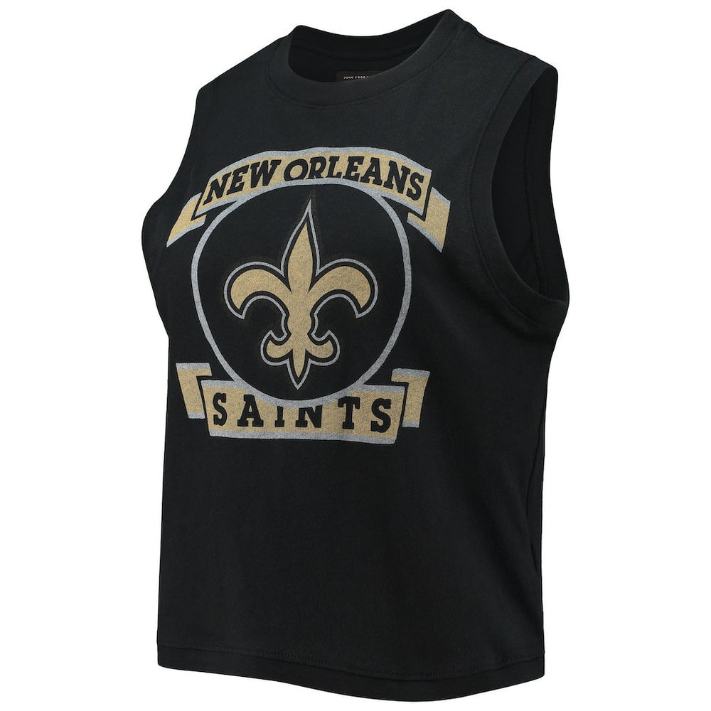 New Orleans Saints Junk Food Women's Rib Ranger Muscle Tank Top Black - NFL