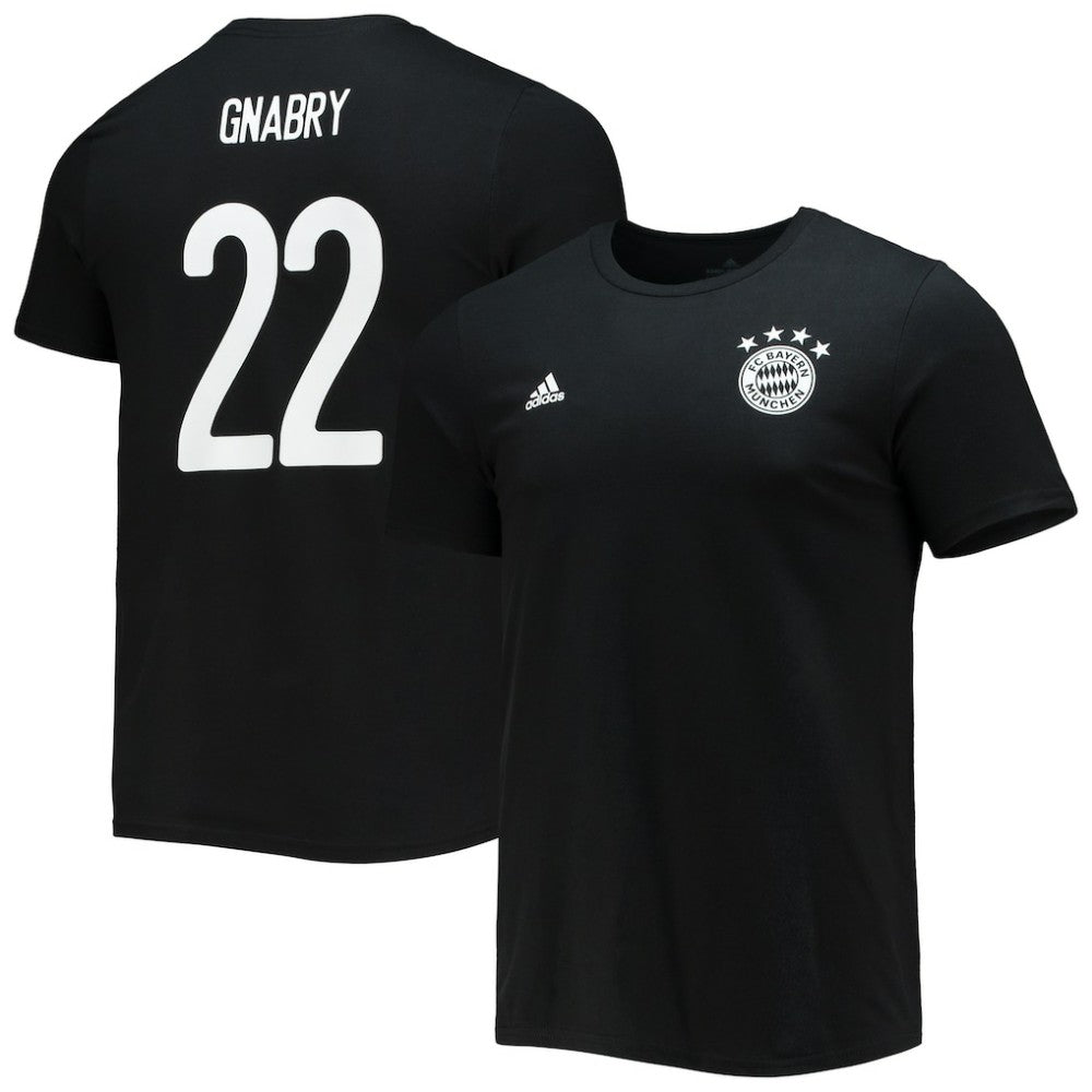 Adidas Serge Gnabry Bayern Munich Amplifier Name & Number T-Shirts - Black