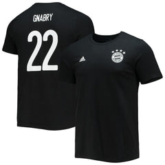 Adidas Serge Gnabry Bayern Munich Amplifier Name & Number T-Shirts - Black