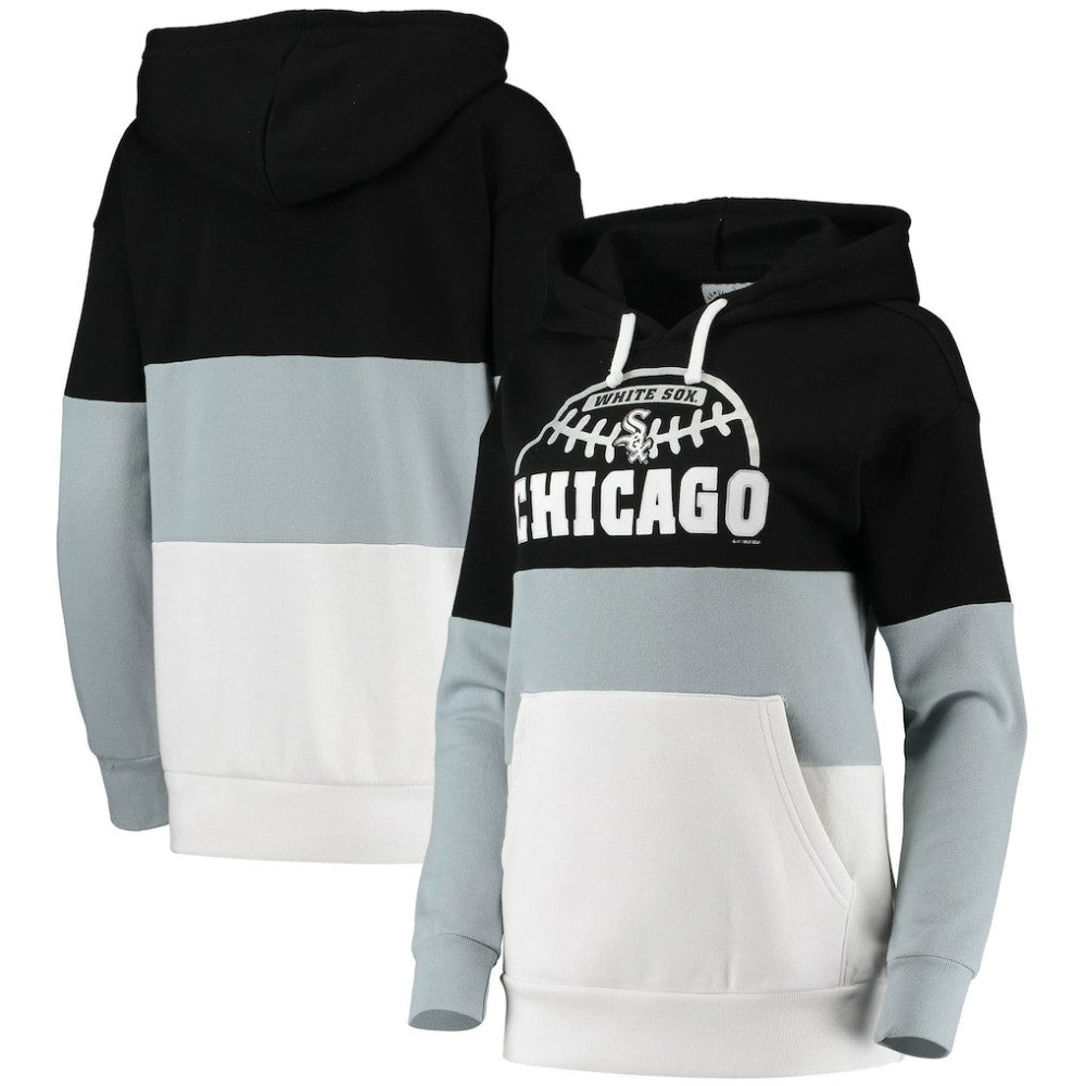 Chicago White Sox G-III Sports by Carl Banks Women's Block and Tackle Colorblock Pullover Hoodie Online