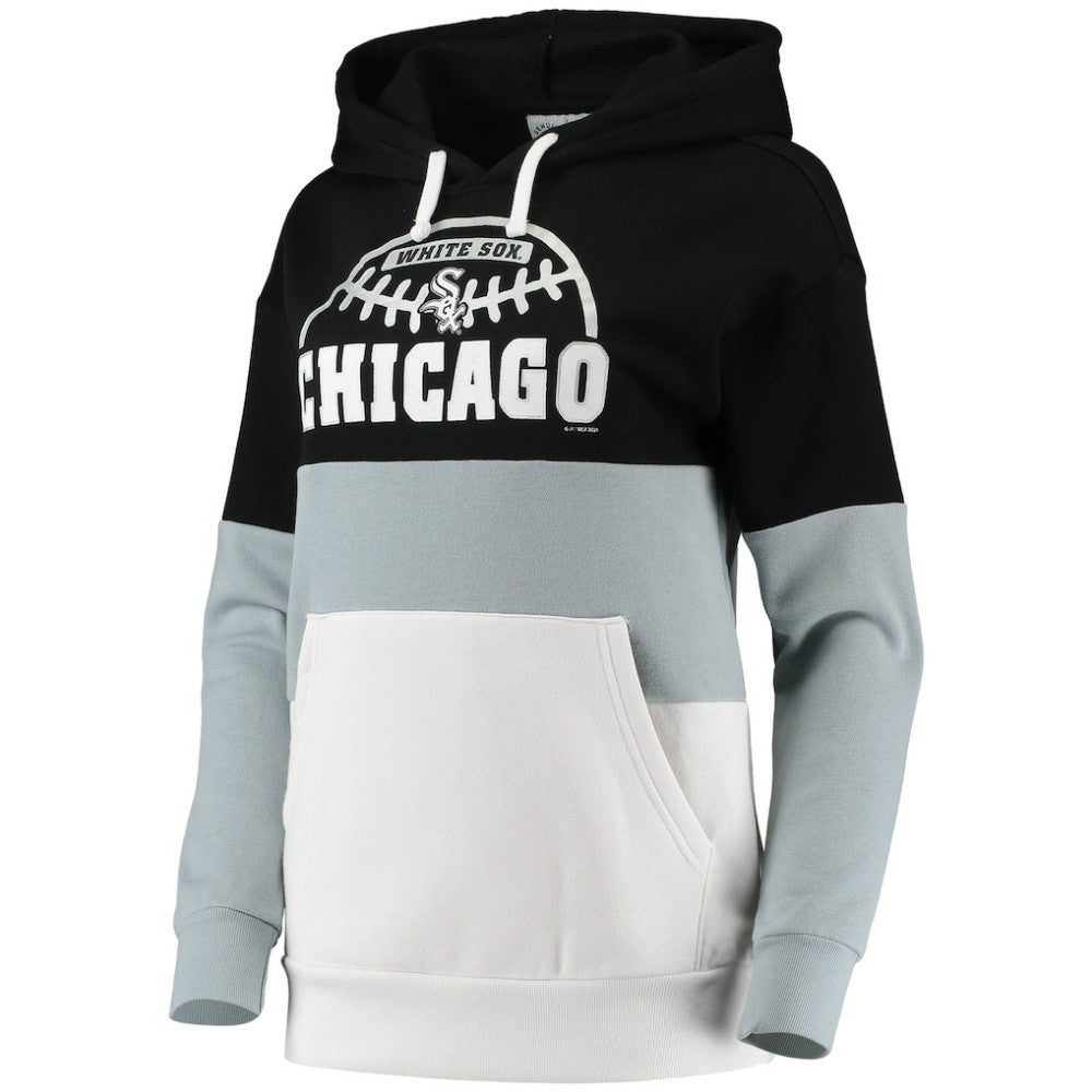 Chicago White Sox G-III Sports by Carl Banks Women's Block and Tackle Colorblock Pullover Hoodie Online