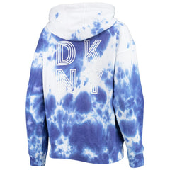 Chicago Cubs DKNY Sport Women's Dakota Tie-Dye Half-Zip Hoodie discount