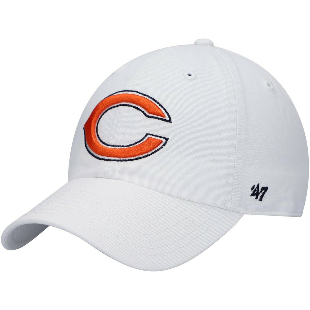 Chicago Bears '47 Logo Clean Up Adjustable Hat White - 47 brand