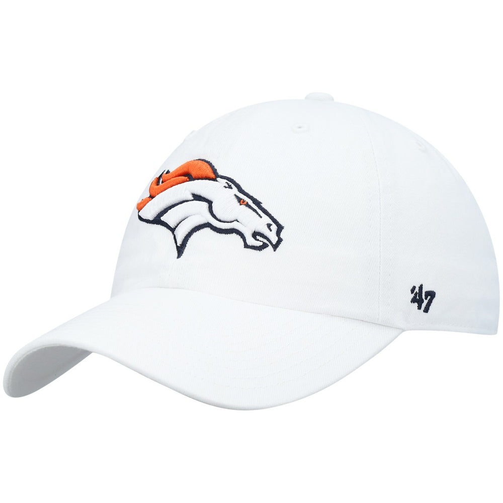 Denver Broncos '47 Clean Up Adjustable Hat White - 47 brand