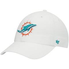 Miami Dolphins '47 Clean Up Adjustable Hat White - 47 brand