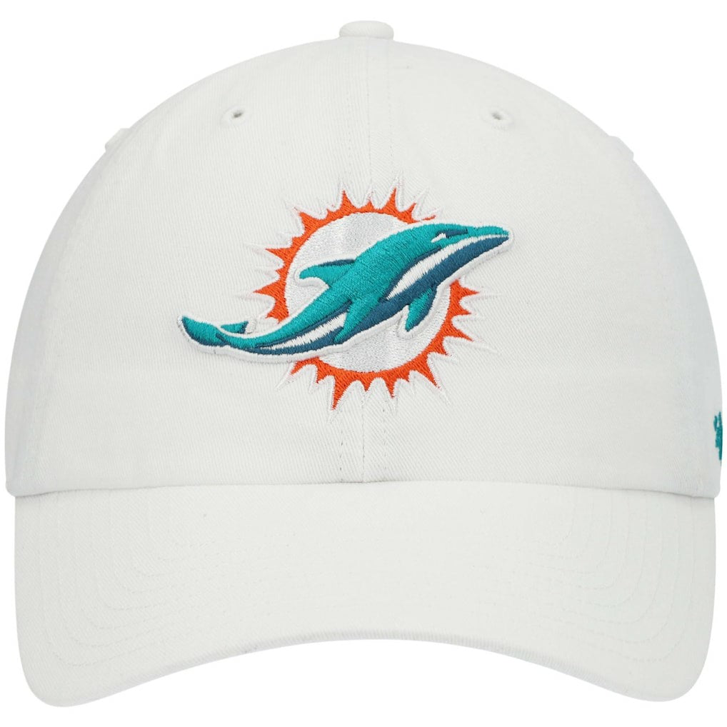 Miami Dolphins '47 Clean Up Adjustable Hat White - 47 brand