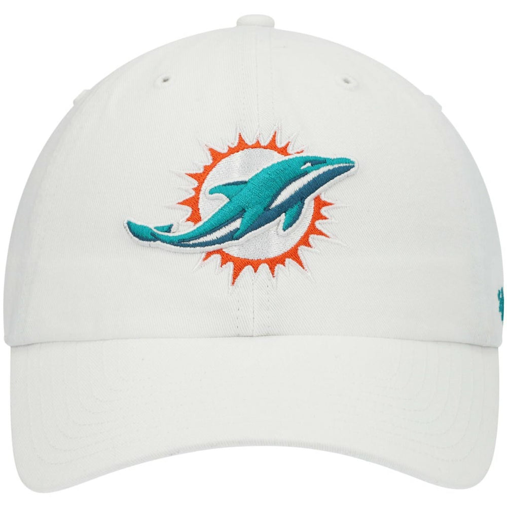 Miami Dolphins '47 Clean Up Adjustable Hat White - 47 brand