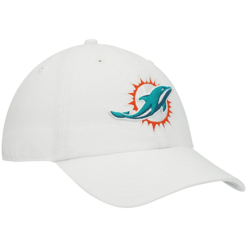 Miami Dolphins '47 Clean Up Adjustable Hat White - 47 brand