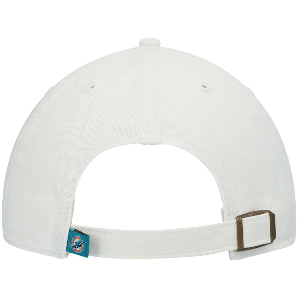 Miami Dolphins '47 Clean Up Adjustable Hat White - 47 brand