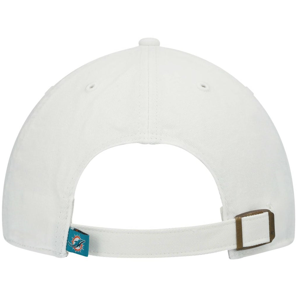 Miami Dolphins '47 Clean Up Adjustable Hat White - 47 brand