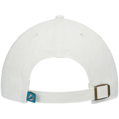Miami Dolphins '47 Clean Up Adjustable Hat White - 47 brand