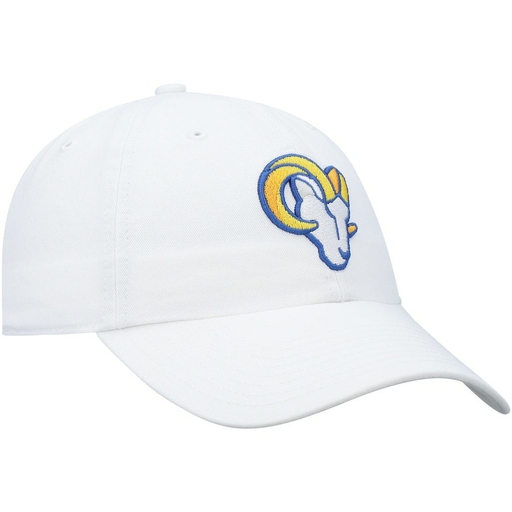 Los Angeles Rams '47 Logo Clean Up Adjustable Hat White - 47 brand