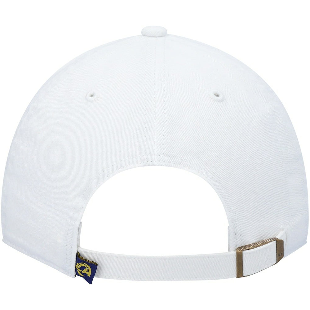 Los Angeles Rams '47 Logo Clean Up Adjustable Hat White - 47 brand
