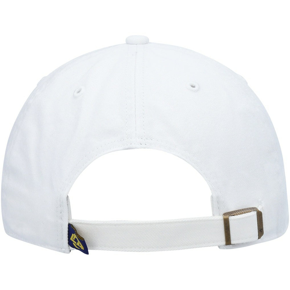 Los Angeles Rams '47 Logo Clean Up Adjustable Hat White - 47 brand
