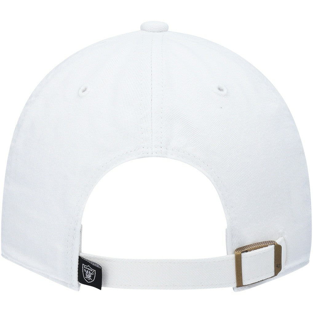 Las Vegas Raiders '47 Clean Up Adjustable Hat White - 47 brand