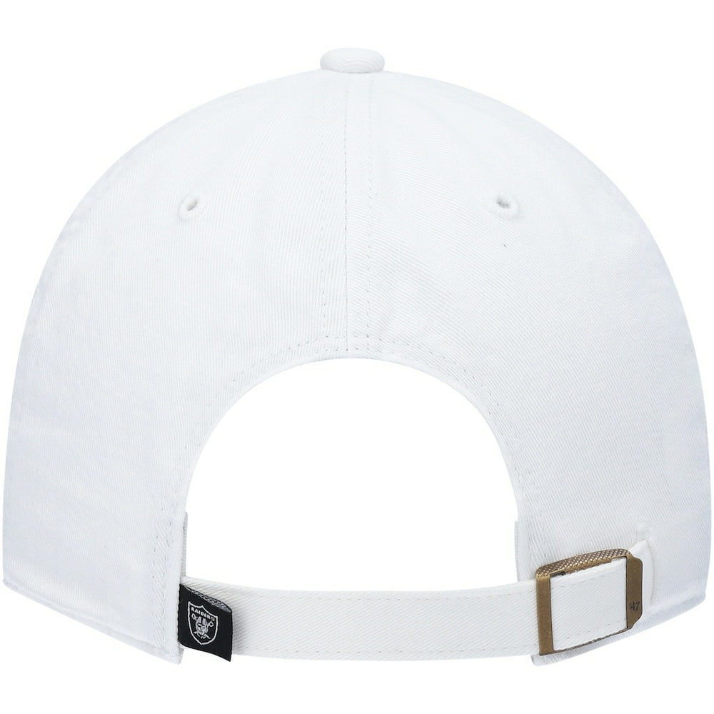 Las Vegas Raiders '47 Clean Up Adjustable Hat White - 47 brand