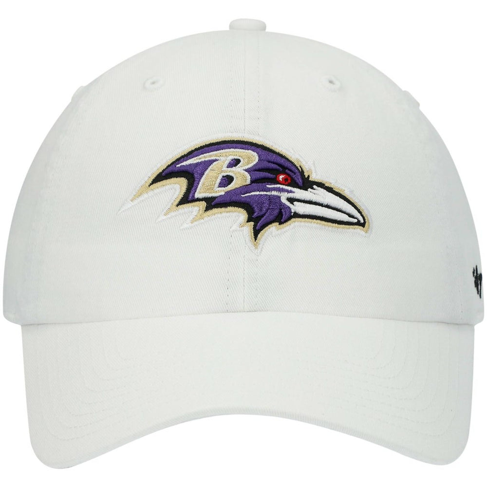 Baltimore Ravens '47 Clean Up Adjustable Hat White - 47 brand