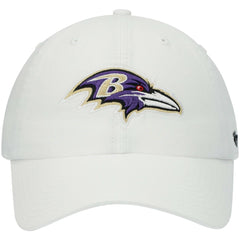 Baltimore Ravens '47 Clean Up Adjustable Hat White - 47 brand