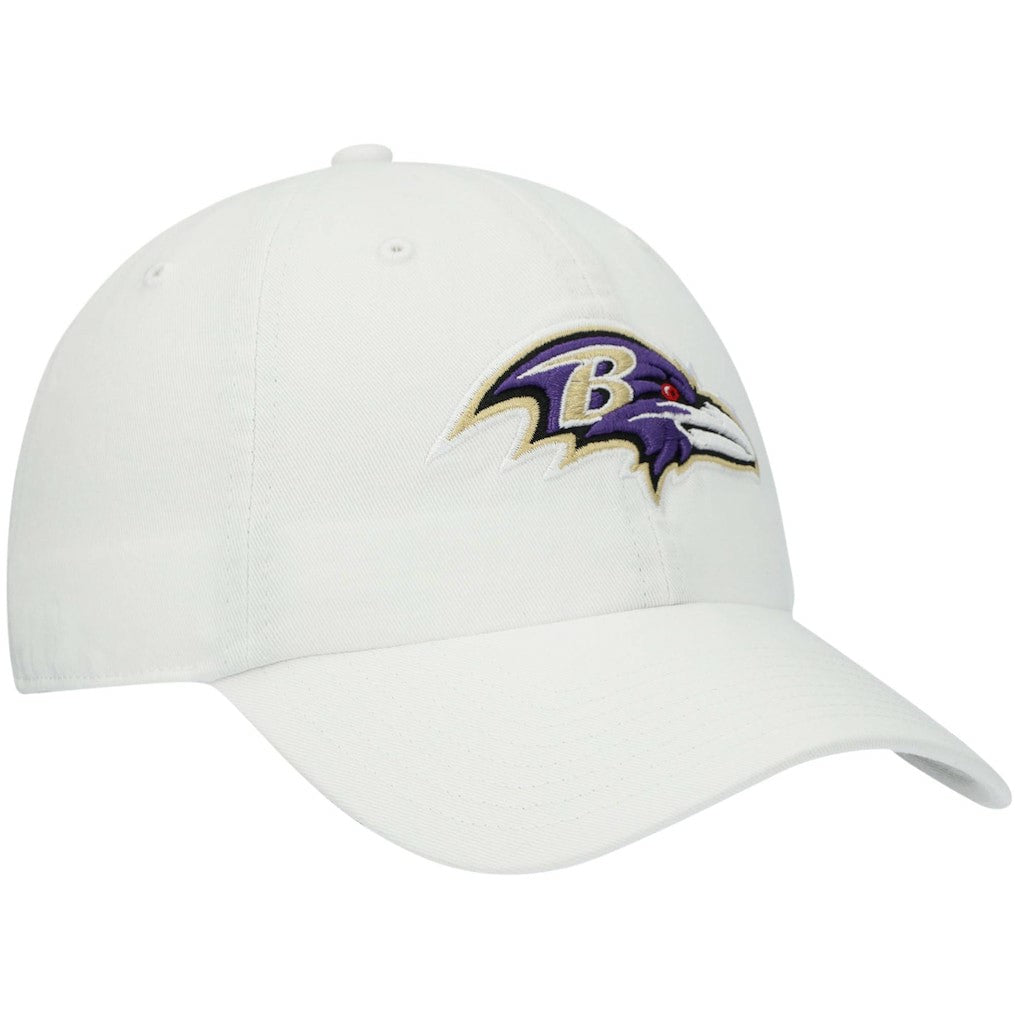 Baltimore Ravens '47 Clean Up Adjustable Hat White - 47 brand