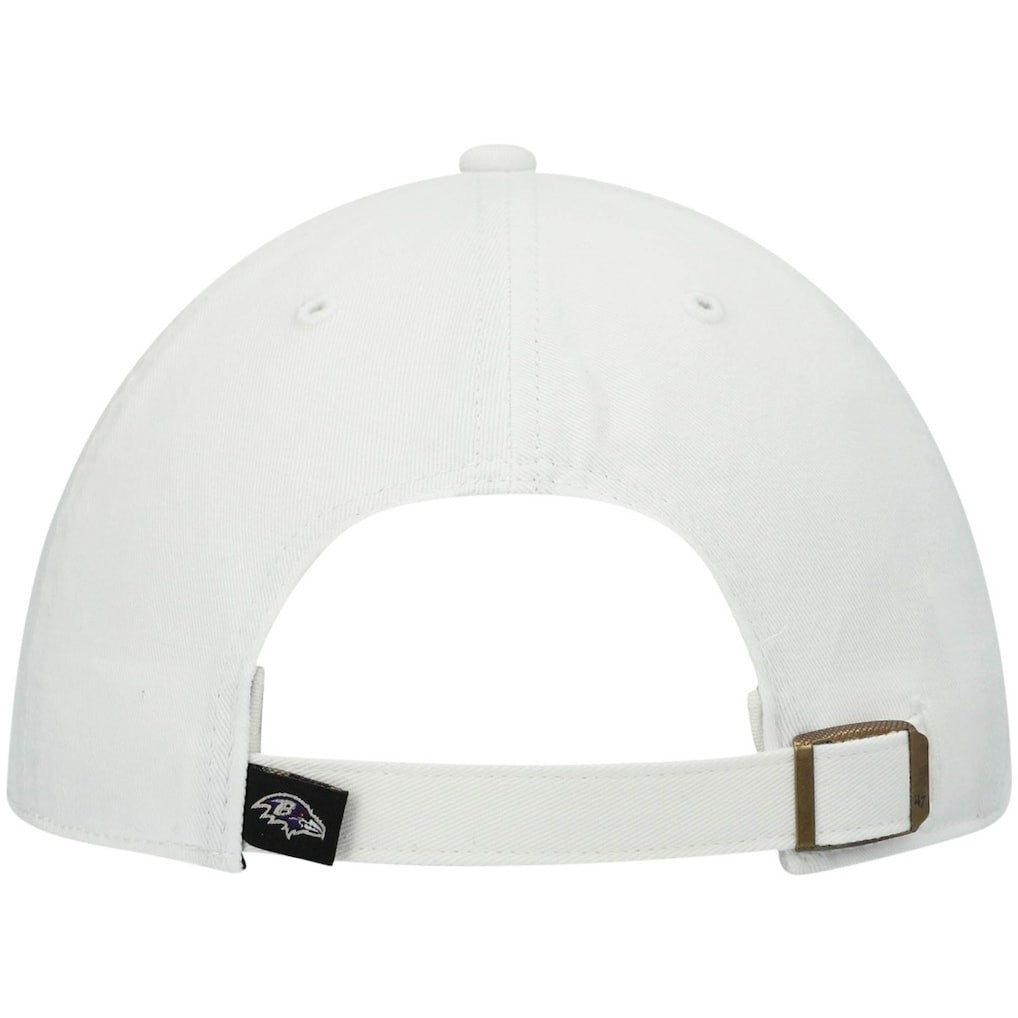 Baltimore Ravens '47 Clean Up Adjustable Hat White - 47 brand