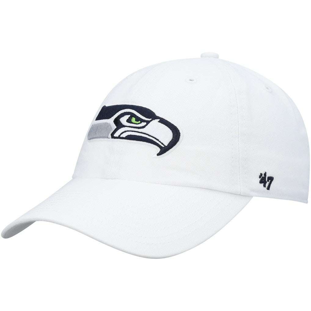 Seattle Seahawks '47 Clean Up Adjustable Hat White - 47 brand