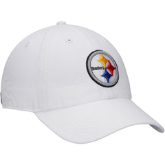 Pittsburgh Steelers '47 Logo Clean Up Adjustable Hat White - 47 brand