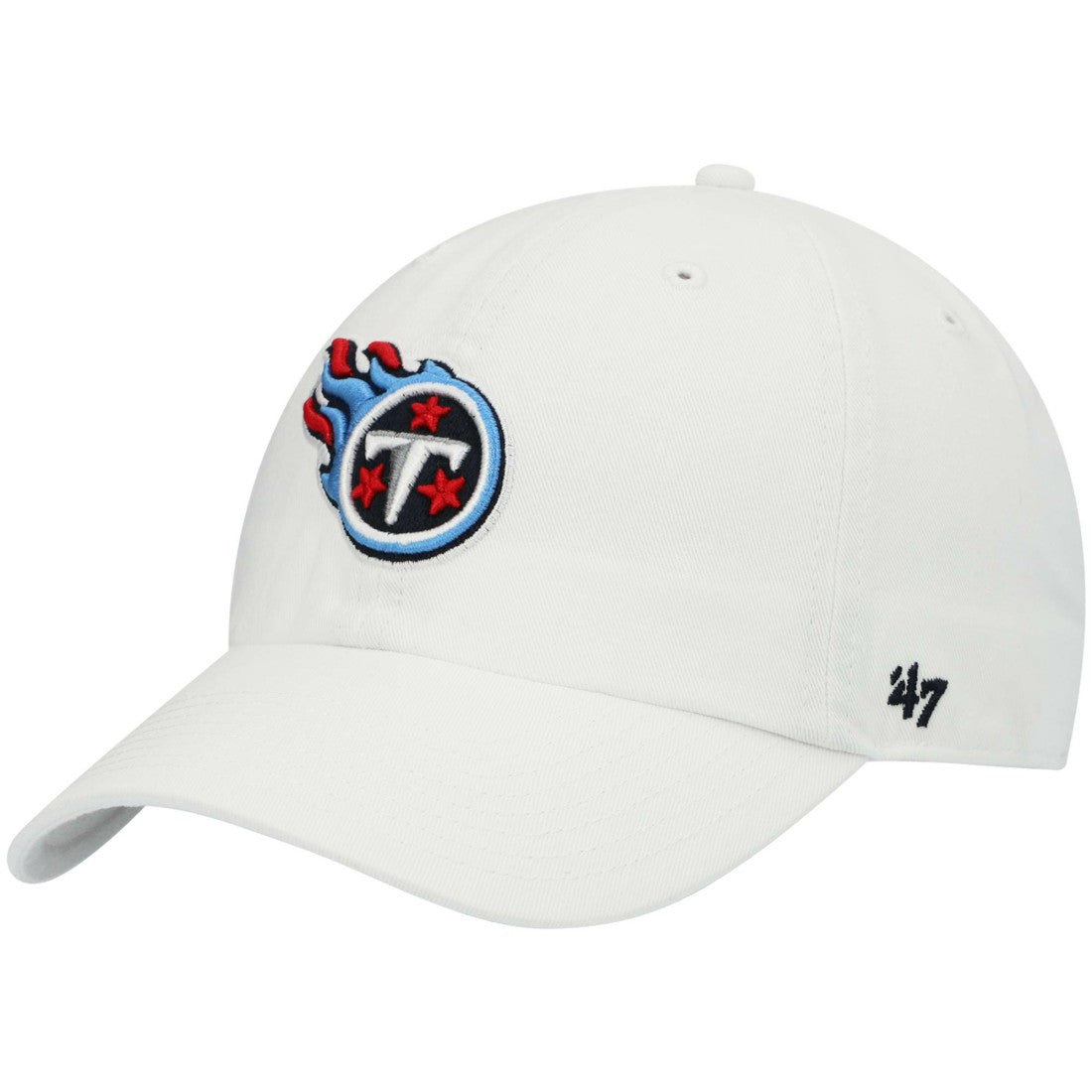 Tennessee Titans '47 Clean Up Adjustable Hat White - 47 brand