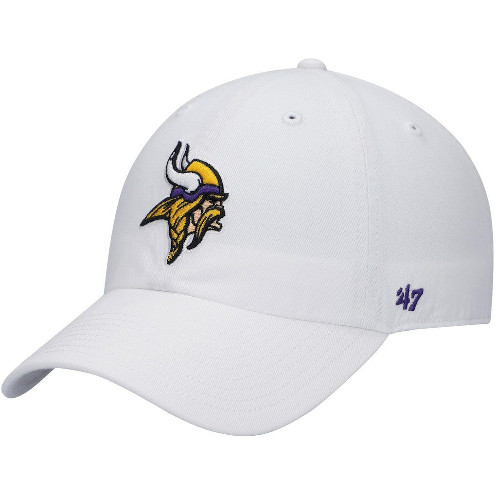 Minnesota Vikings '47 Logo Clean Up Adjustable Hat White - 47 brand
