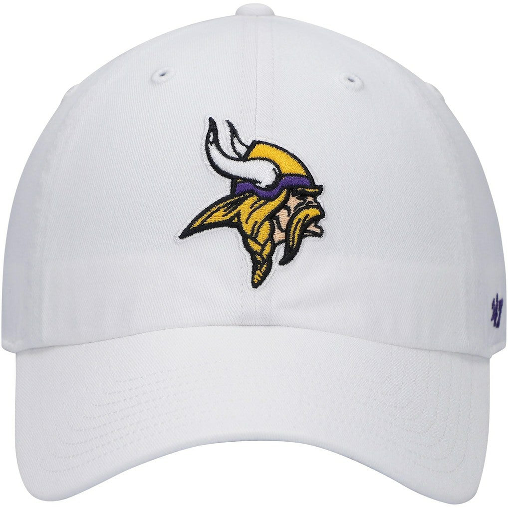 Minnesota Vikings '47 Logo Clean Up Adjustable Hat White - 47 brand