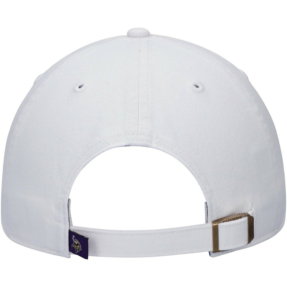 Minnesota Vikings '47 Logo Clean Up Adjustable Hat White - 47 brand