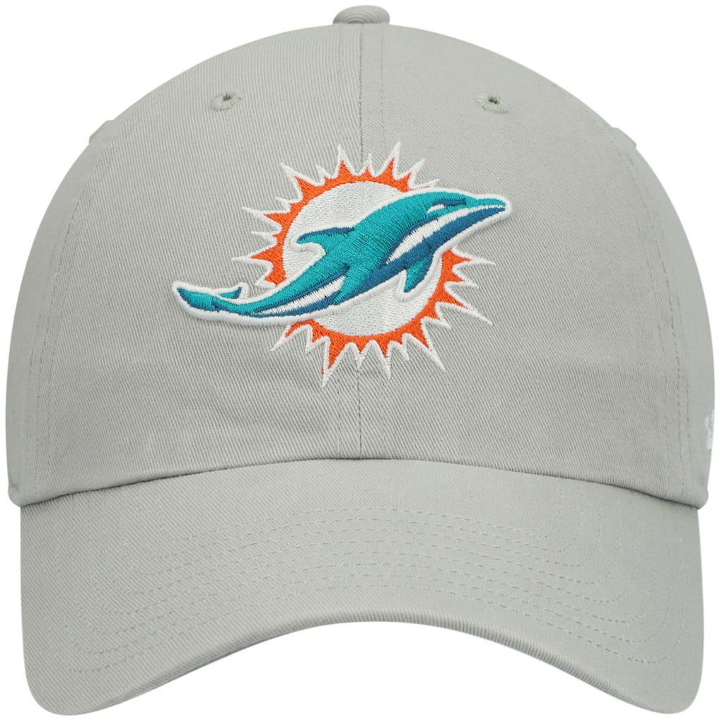 Miami Dolphins '47 Clean Up Adjustable Hat Gray - 47 brand