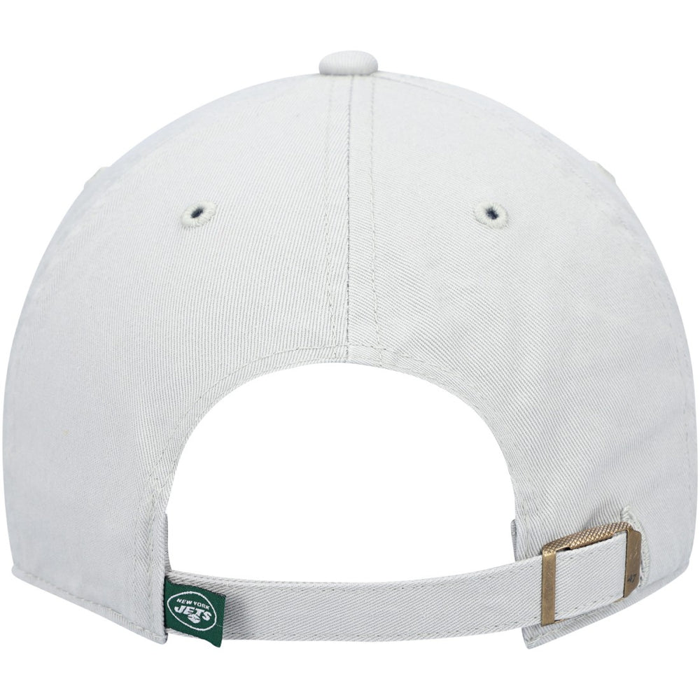 New York Jets '47 Clean Up Adjustable Hat Gray - 47 brand