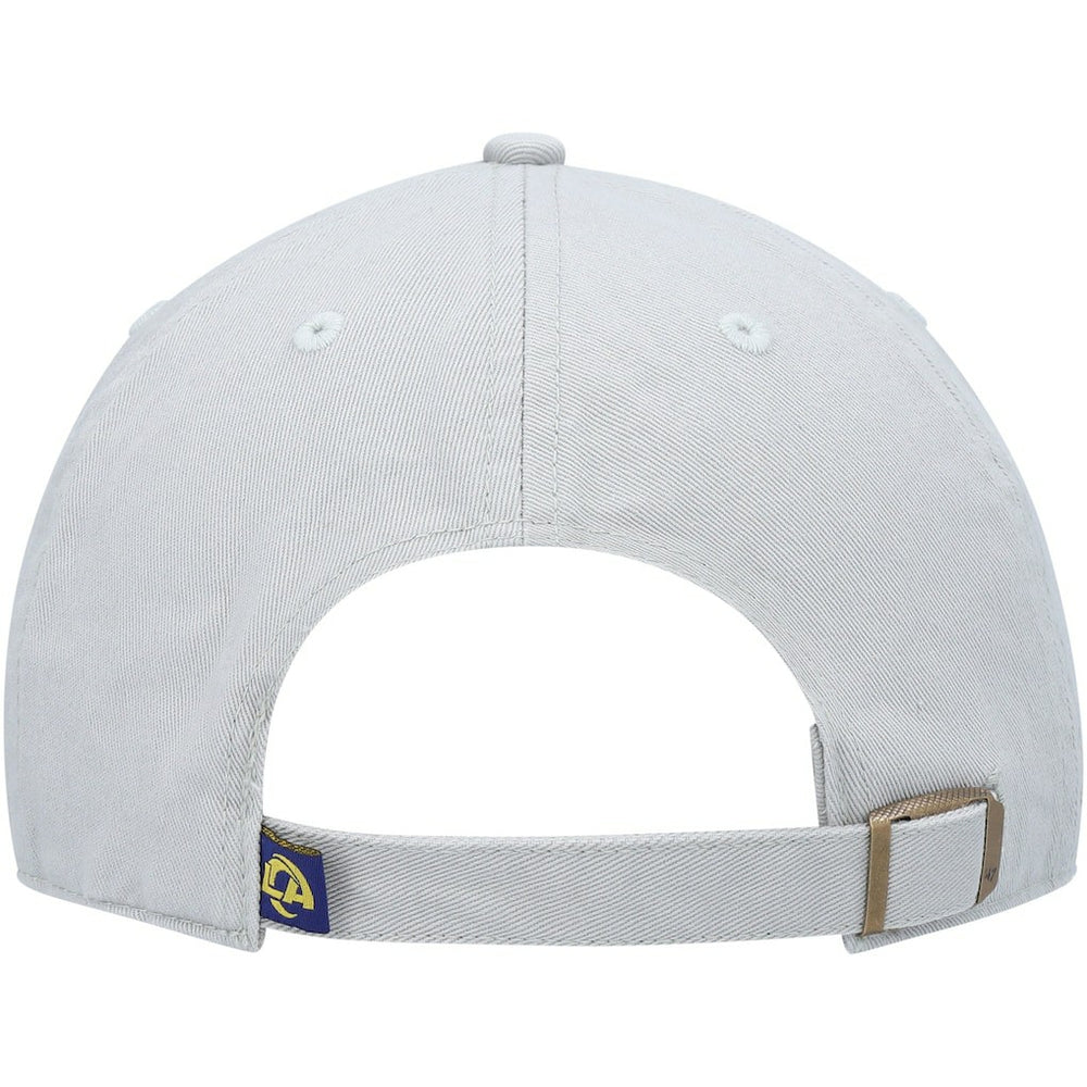 Los Angeles Rams '47 Logo Clean Up Adjustable Hat Gray - 47 brand