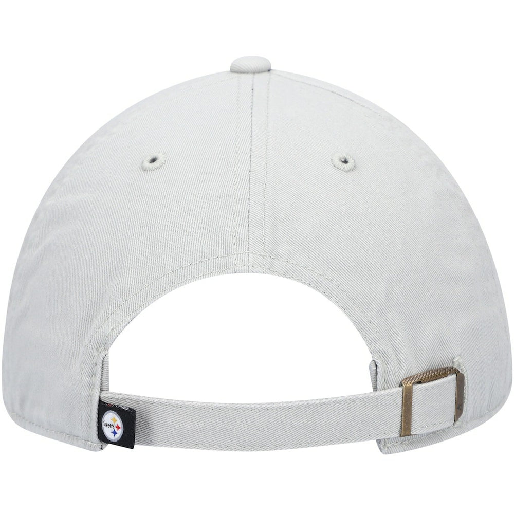 Pittsburgh Steelers '47 Clean Up Adjustable Hat Gray - 47 brand
