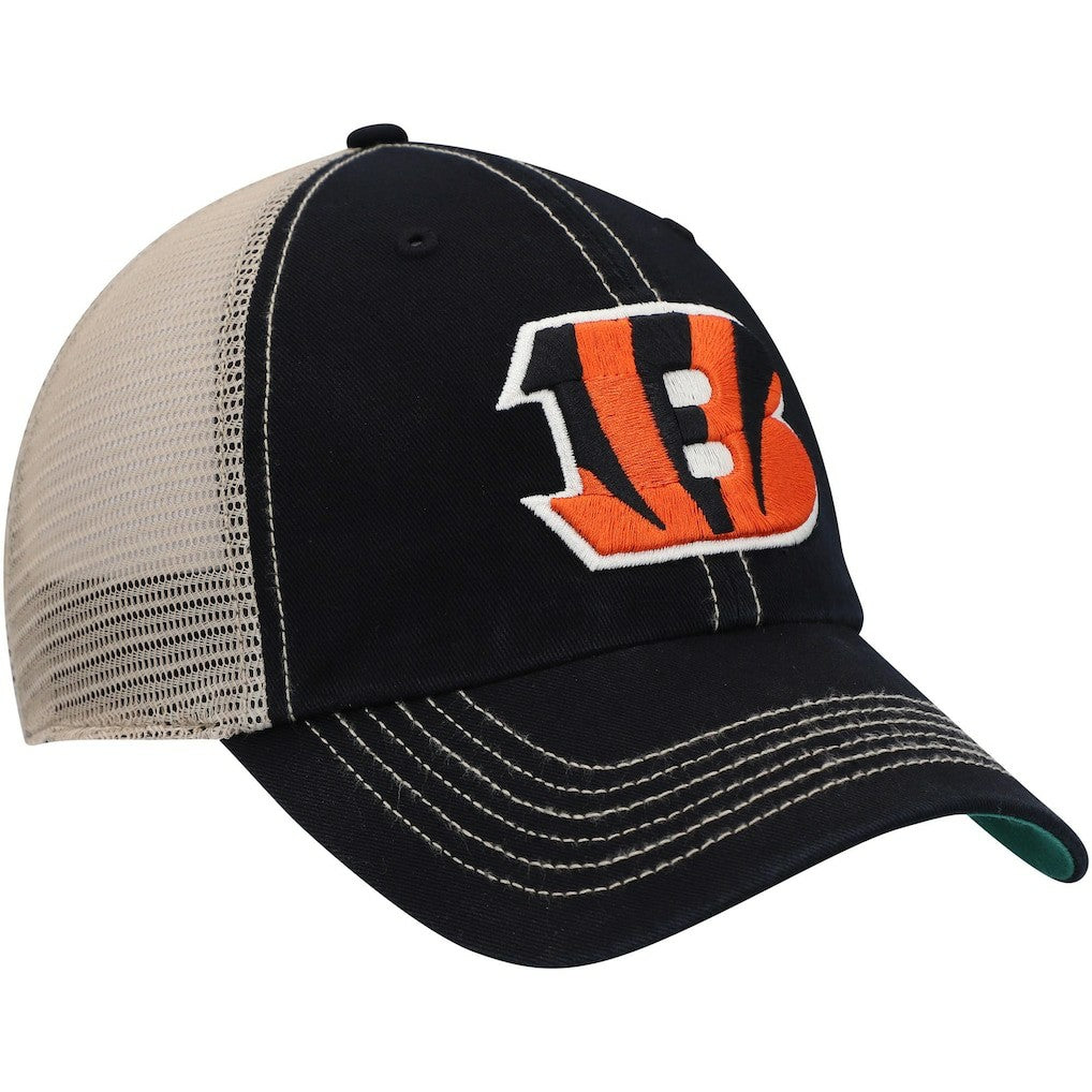 Cincinnati Bengals '47 Trawler Trucker Clean Up Snapback Hat Black/Natural - 47 brand