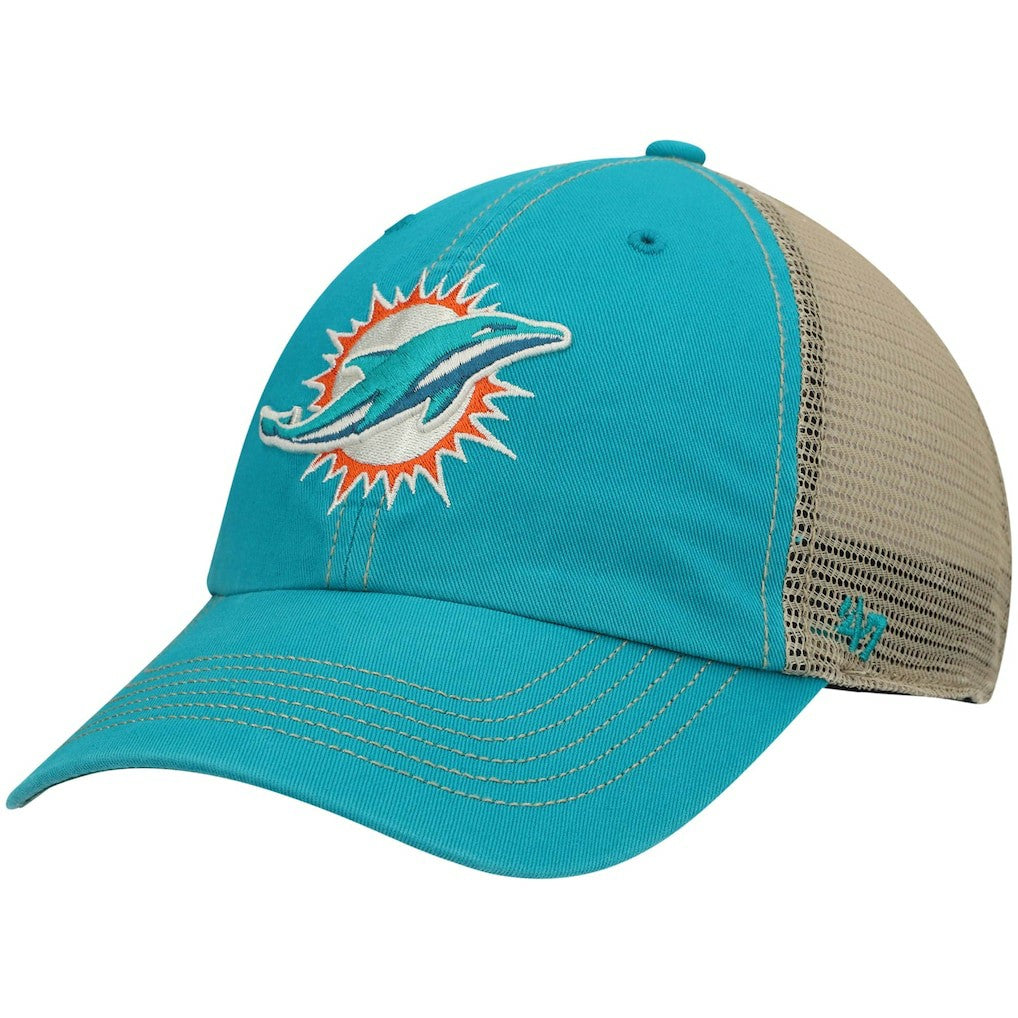 Miami Dolphins '47 Trawler Trucker Clean Up Snapback Hat Aqua/Natural - 47 brand