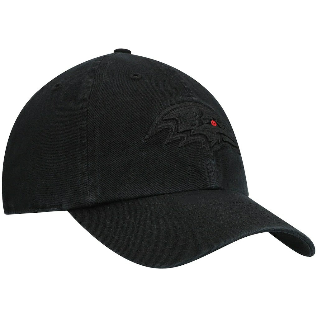 Baltimore Ravens '47 Team Tonal Clean Up Adjustable Hat Black - 47 brand