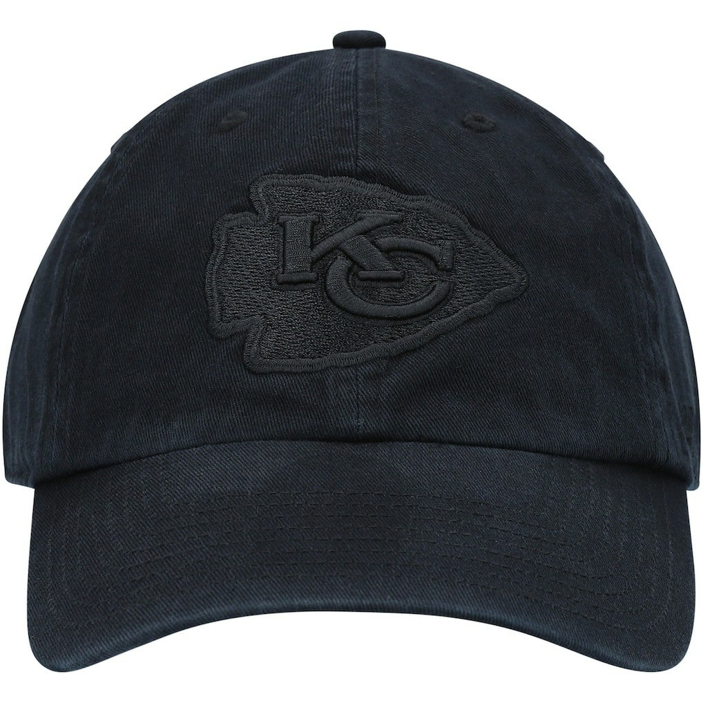 Kansas City Chiefs '47 Team Tonal Clean Up Adjustable Hat Black - 47 brand