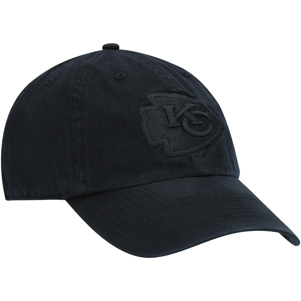 Kansas City Chiefs '47 Team Tonal Clean Up Adjustable Hat Black - 47 brand