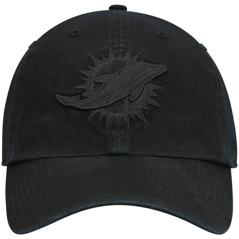 Miami Dolphins '47 Team Tonal Clean Up Adjustable Hat Black - 47 brand