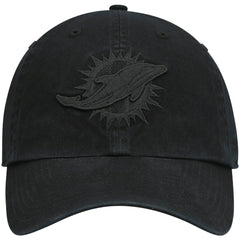 Miami Dolphins '47 Team Tonal Clean Up Adjustable Hat Black - 47 brand