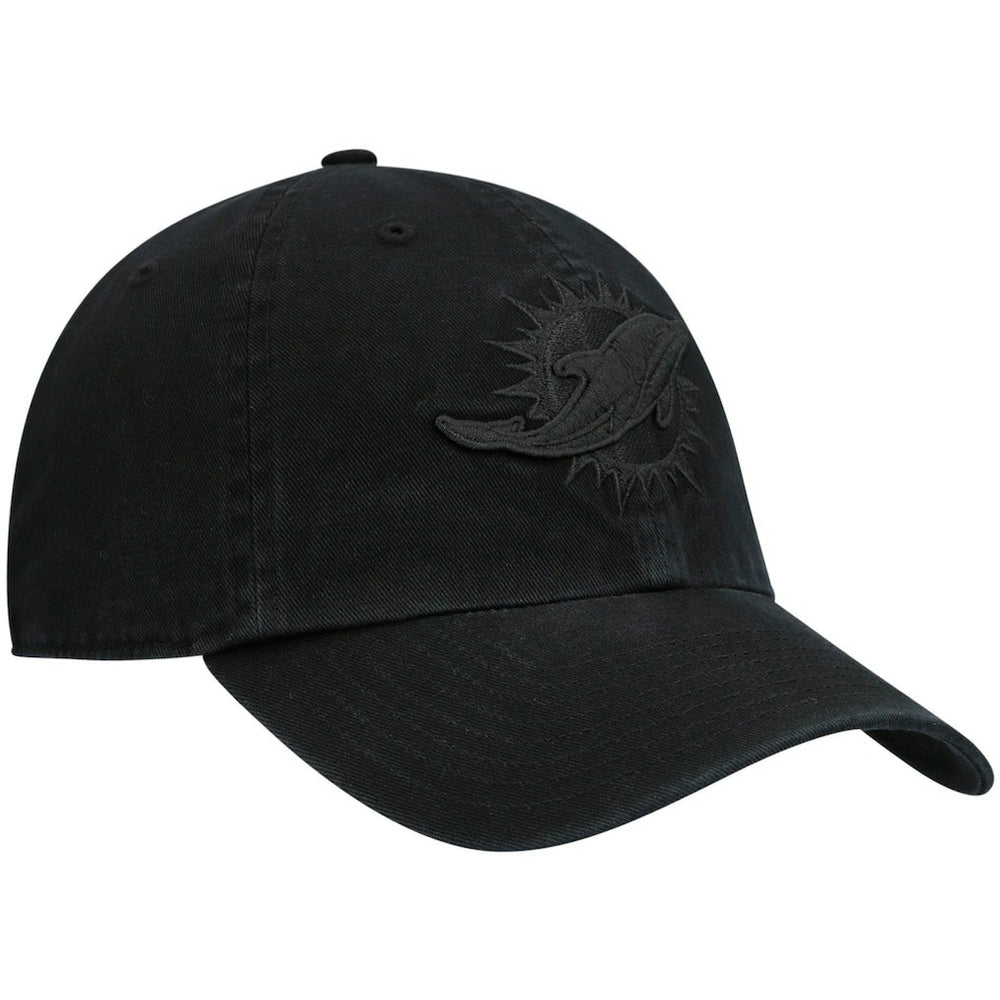 Miami Dolphins '47 Team Tonal Clean Up Adjustable Hat Black - 47 brand